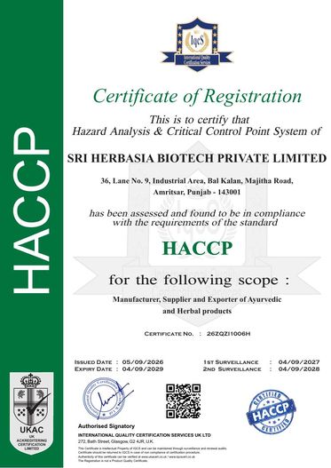 HACCP Certificate